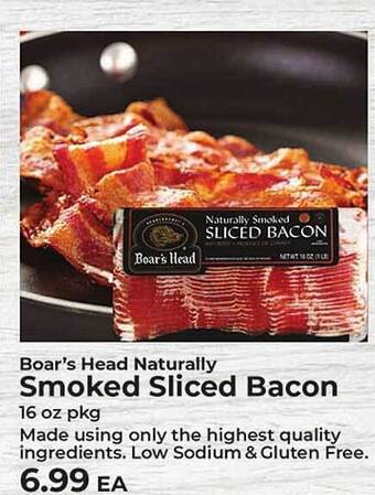 Sunset Foods Boar's head naturally smoked sliced bacon offer