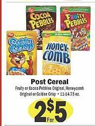 Sellers Bros Post cereal offer