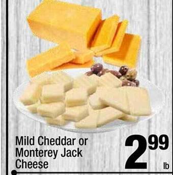 Super King Markets Mild cheddar or monterey jack cheese offer