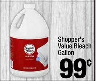Super King Markets Shopper's value bleach gallon offer
