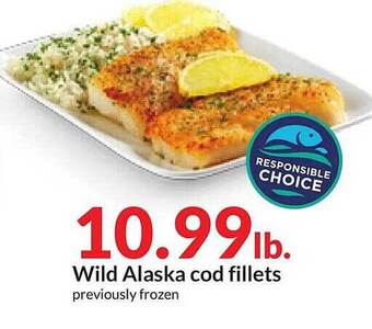 Hy-Vee Wild alaska cod fillets offer