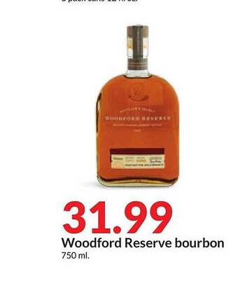 Hy-Vee Woodford reserve bourbon offer