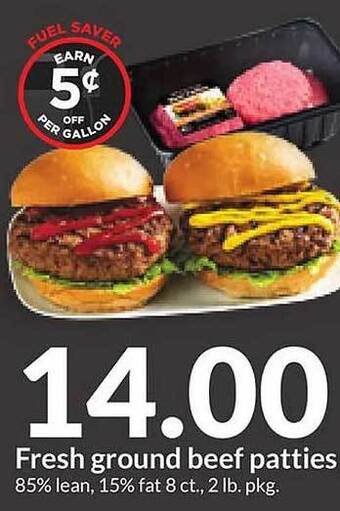 Hy-Vee Fresh ground beef patties offer