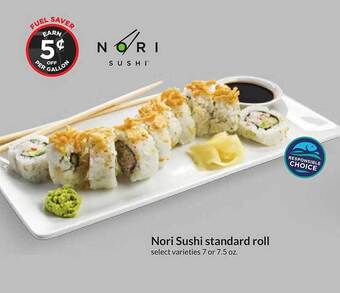 Hy-Vee Nori sushi standard roll offer