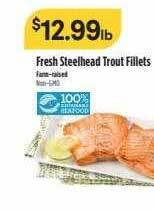 Bel Air Markets Fresh steelhead trout fillets offer