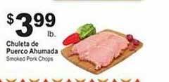 El Rio Grande Chuleta de puerco ahumada offer