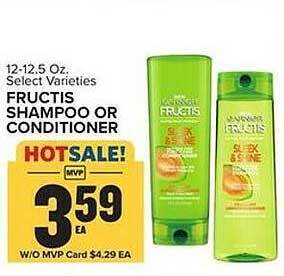 Food Lion Fructis shampoo or conditioner offer