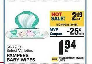 Food Lion Pampers baby wipes offer