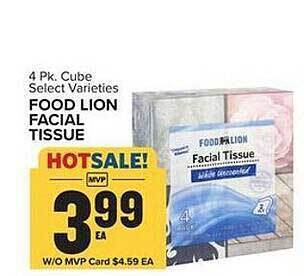 Food Lion Food lion facial tissue offer