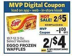 Food Lion Eggo frozen waffles offer