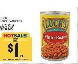 Food Lion Luck's beans offer