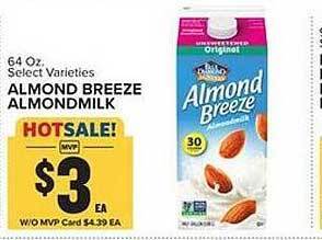 Food Lion Almond breeze almondmilk offer