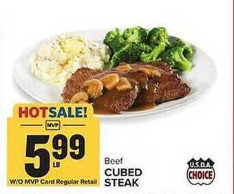 Food Lion Cubed steak offer