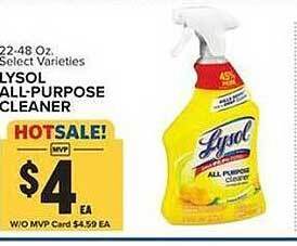 Food Lion Lysol all-purpose cleaner offer