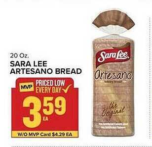 Food Lion Sara lee artesano bread offer