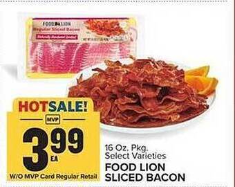 Food Lion Food lion sliced bacon offer