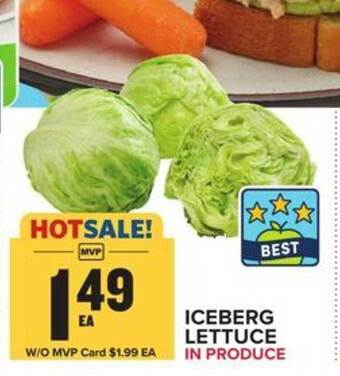 Food Lion Iceberg lettuce offer