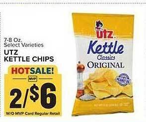 Food Lion Utz kettle chips offer