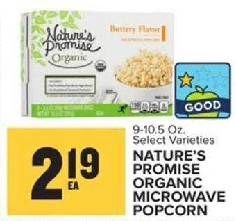 Food Lion Nature's promise organic microwave popcorn offer