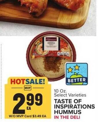Food Lion Taste of inspirations hummus offer