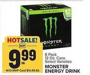 Food Lion Monster energy drink offer