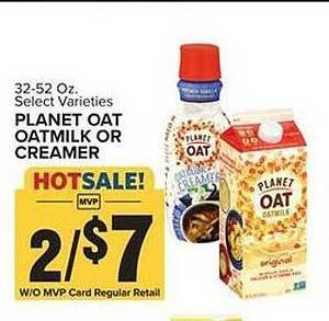 Food Lion Planet oat oatmilk or creamer offer