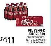 Foodarama Dr. pepper products offer