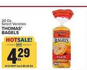 Food Lion Thomas' bagels offer