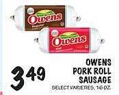 Foodarama Owens pork roll sausage offer