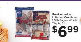 Foods Co Great american imitation crab meat offer