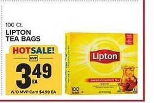 Food Lion Lipton tea bags offer