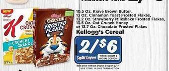 IGA Kellogg's cereal offer
