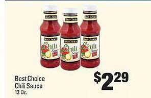 IGA Best choice chili sauce offer