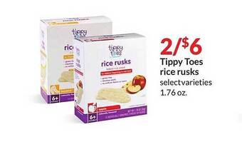 Hy-Vee Tippy toes rice rusks offer