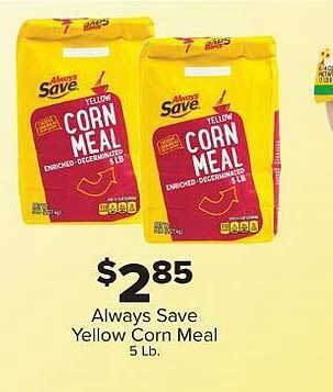 IGA Always save yellow corn meal offer