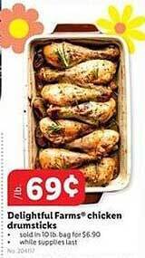Lidl Delightful farms chicken drumsticks offer