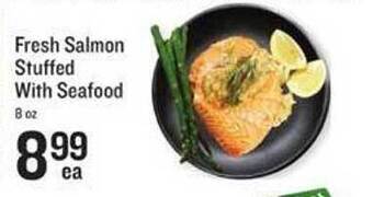 Lowes Foods Fresh salmon stuffed with seafood offer
