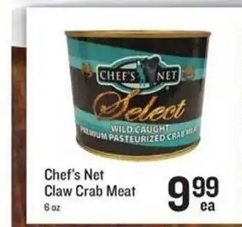 Lowes Foods Chef's net claw crab meat offer