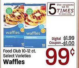 Maceys Food club waffles offer