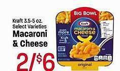 Maceys Kraft macaroni & cheese offer