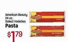 Maceys American beauty pasta offer