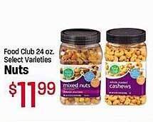 Maceys Food club nuts offer