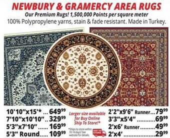 Ocean State Job Lot Newbury & gramercy area rugs offer