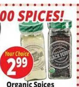 Ocean State Job Lot Organic spices offer