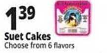 Ocean State Job Lot Suet cakes offer