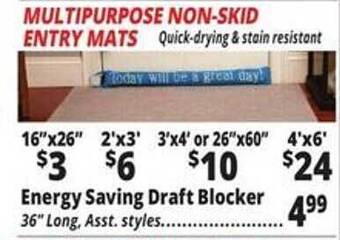 Ocean State Job Lot Energy saving draft blocker offer