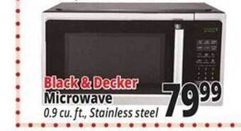 Ocean State Job Lot Black&decker microwave offer