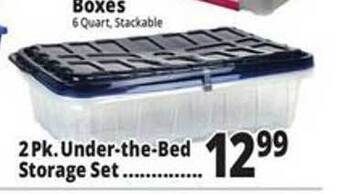 Ocean State Job Lot 2 pk. under-the-bed storage set offer