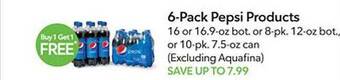 Publix 6-pack pepsi products offer