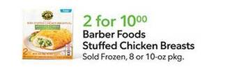 Publix Barber foods stuffed chicken breasts offer